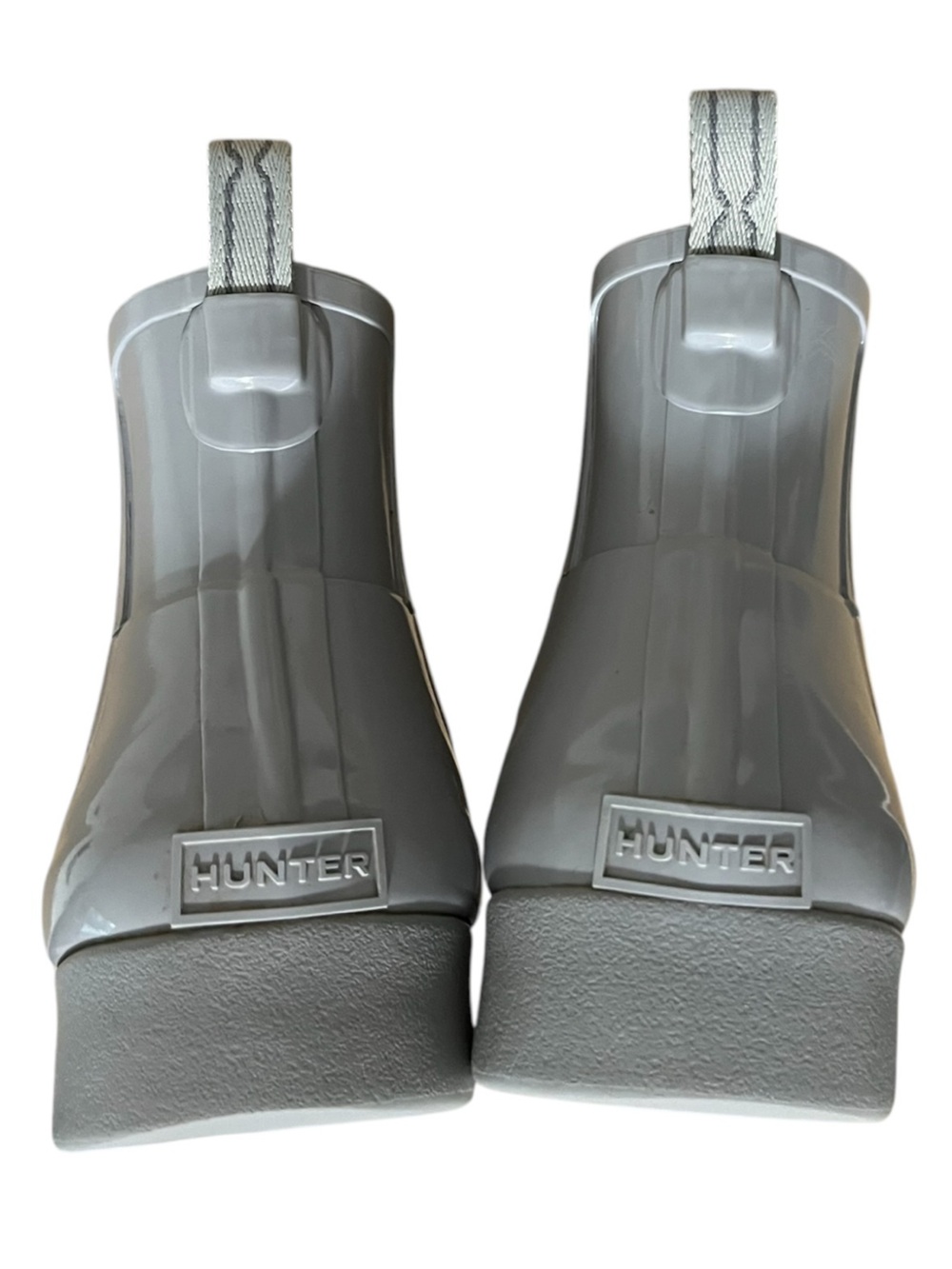 Hunter Light Gray Chelsea Boots Size 10 rain outdoors - Picture 7 of 10